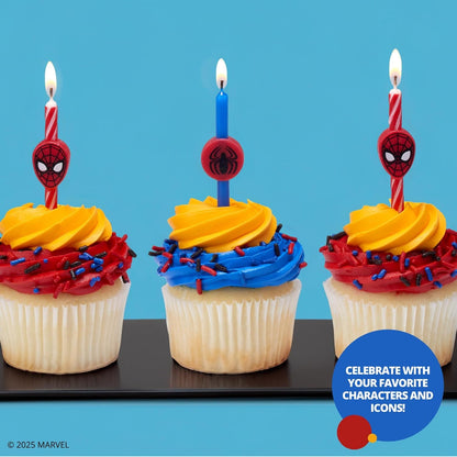 Marvel'S Spider-Man™ Birthday Candles | Cake Decoration Toppers | 6 Count2