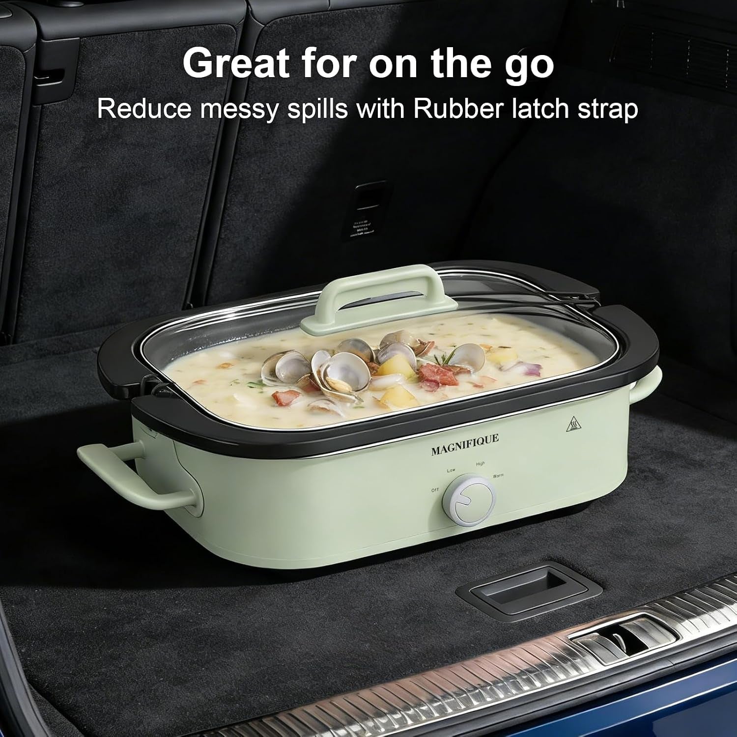 magnifique-4-quart-slow-cooker-with-ceramic-nonstick-baking-dish-adjustable-temperature-oven-safe-for-lasagna-roasts-dishwasher-safe-stoneware-tempered-glass-lid-compact-crock-pot-sage