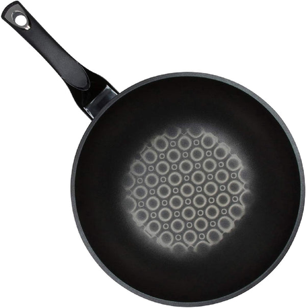 3D Coating Aluminum Nonstick Stir Fry Wok, 28Cm (11.023-Inches)3
