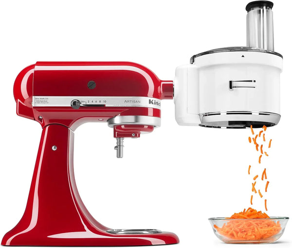Kitchenaid Food Processor Attachment, KSM1FPA | Fits All Kitchenaid Stand Mixers, Wide Feed Tube, Includes Slicing, Shredding and Julienne Discs1