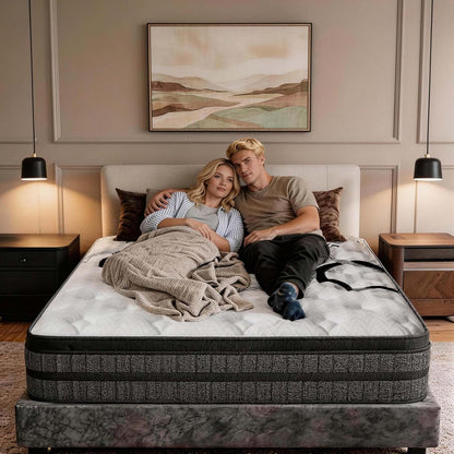 Full Size Mattress 12 Inch Full Mattress Hybrid with Memory Foam and Pocket Springs for Motion Isolation Breathable and Cooling Comfort Medium Firm Support Fiberglass Free 365-Night Trial5