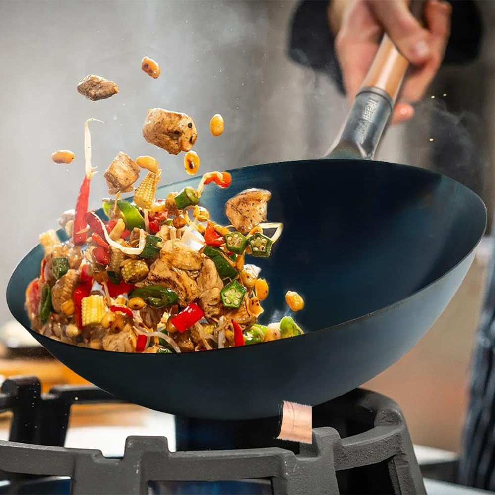 pre-seasoned-blue-carbon-steel-wok-pan-13-5-inch-round-bottom-stir-fry-pan-for-gas-stovetops-heavy-duty-chinese-cookware-with-stay-cool-wooden-handle-5-quart