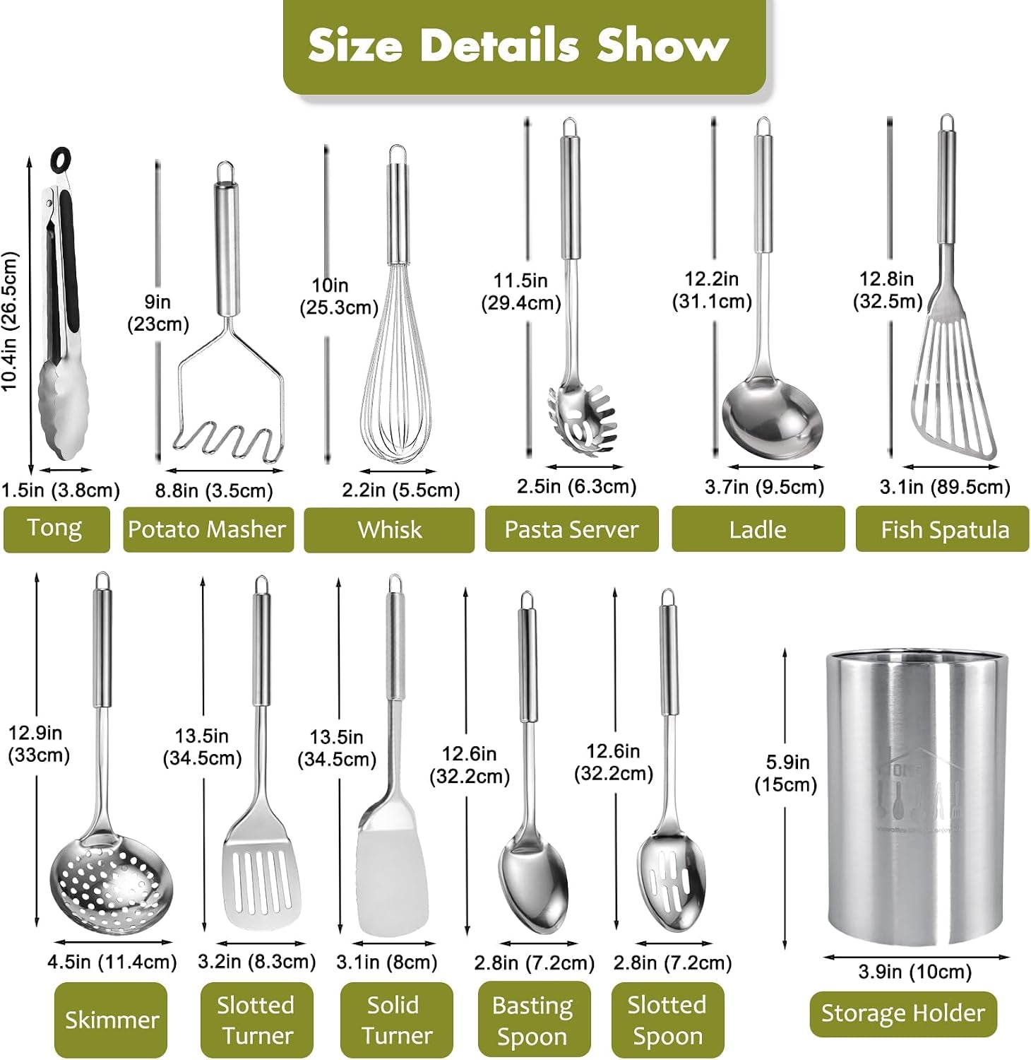 stainless-steel-kitchen-utensils-set-12pcs-cooking-utensils-set-with-holder-heat-resistant-kitchen-tool-set-for-cooking-with-turners-potato-masher-spatula-spoons-tongs-whisk