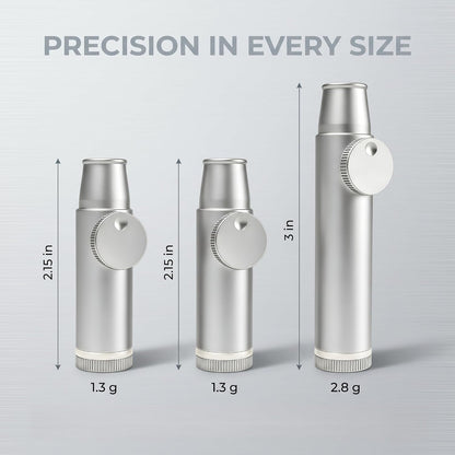Leakproof Spice Dispenser Polished Aluminum Set of 3 (2 Small + 1 Large) | Portable Pocket Size Shakers for Camping, Travel & Kitchen6