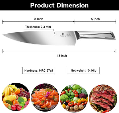Chef Knife 8 Inch, Ultra Sharp Kitchen Knife with Ergonomic Handle2