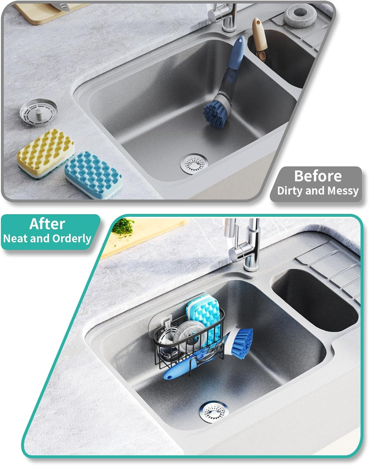 multifunctional-sponge-holder-with-unique-m-shaped-2-installation-methods-kitchen-sink-caddy-organizer-rustproof-stainless-steel-kitchen-organizers-and-storage-essentials-black