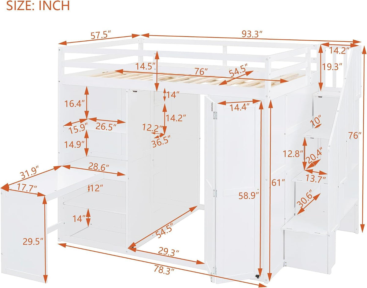 full-size-loft-bed-wood-bedframe-with-wardrobe-storage-stairs-desk-and-shelves-for-kids-teens-adults-bedroom-white