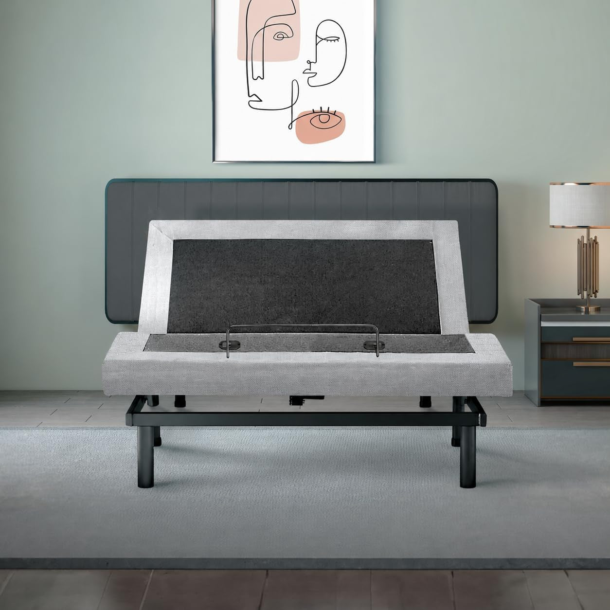 premium-king-adjustable-bed-with-14-inch-prime-gel-memory-foam-sleep-system-massage-zero-gravity-anti-snore-programmable-memory-positions-usb-underbed-lighting-zero-clearance