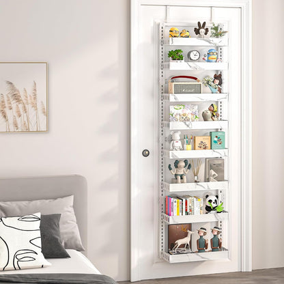 over the Door Pantry Organizer, 2-IN-1 Door & Wall Mount Spice Rack5