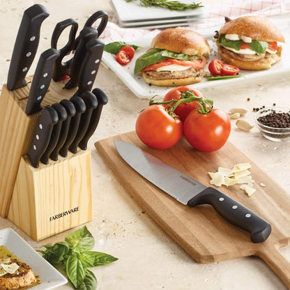 22-Piece Kitchen Knife Block Set, High Carbon Stainless Steel8