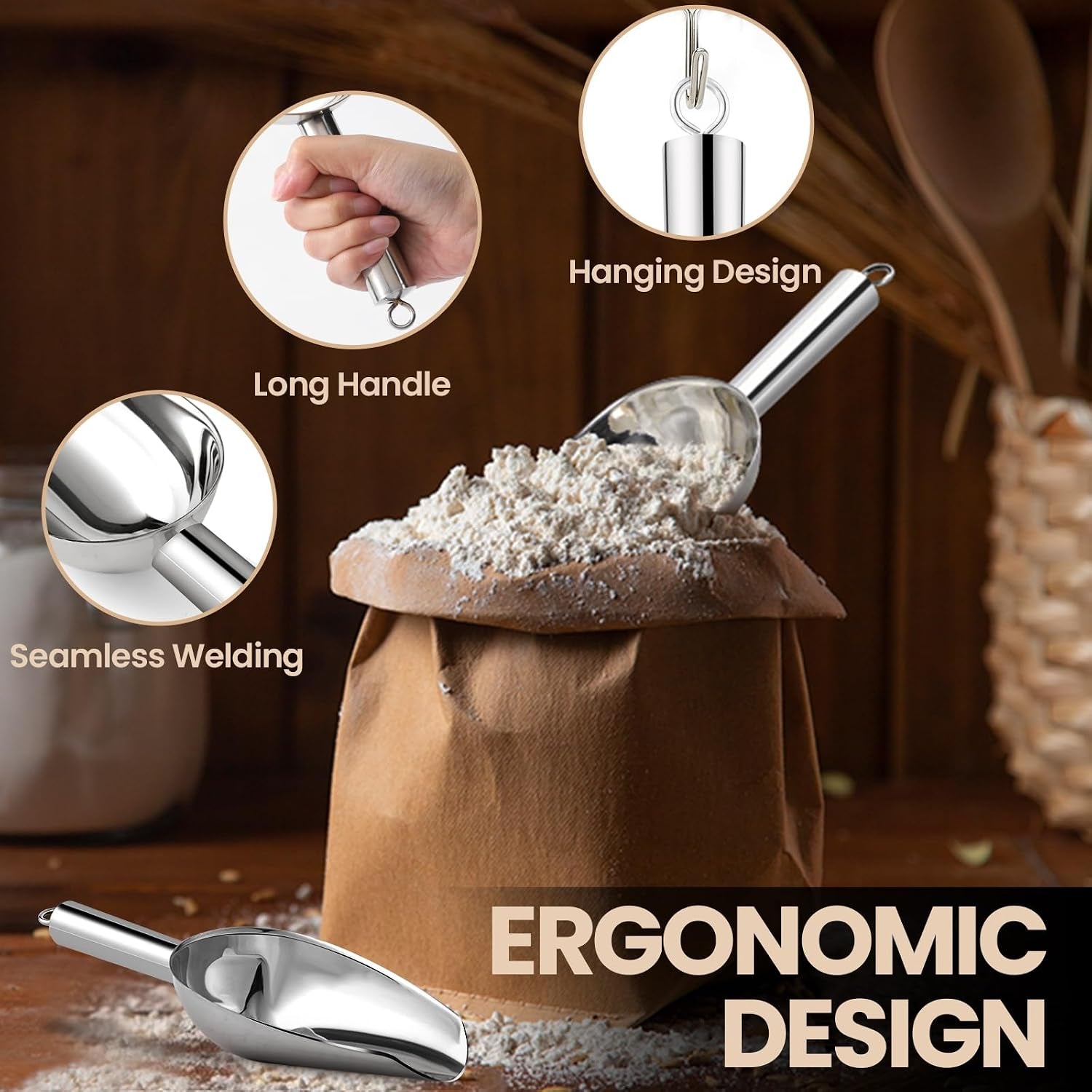 12oz-stainless-steel-ice-scoop-for-freezer-dishwasher-safe-metal-scooper-with-long-handle-for-ice-machines-buckets-dog-food-flour-and-canisters-ideal-for-bar-parties-weddings