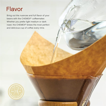 Unbleached Coffee Filters, Pour over Filter AFSU-100 | Unbleached Oxygen-Cleansed Paper, Thicker, Eco-Friendly, Fits All except CM-13