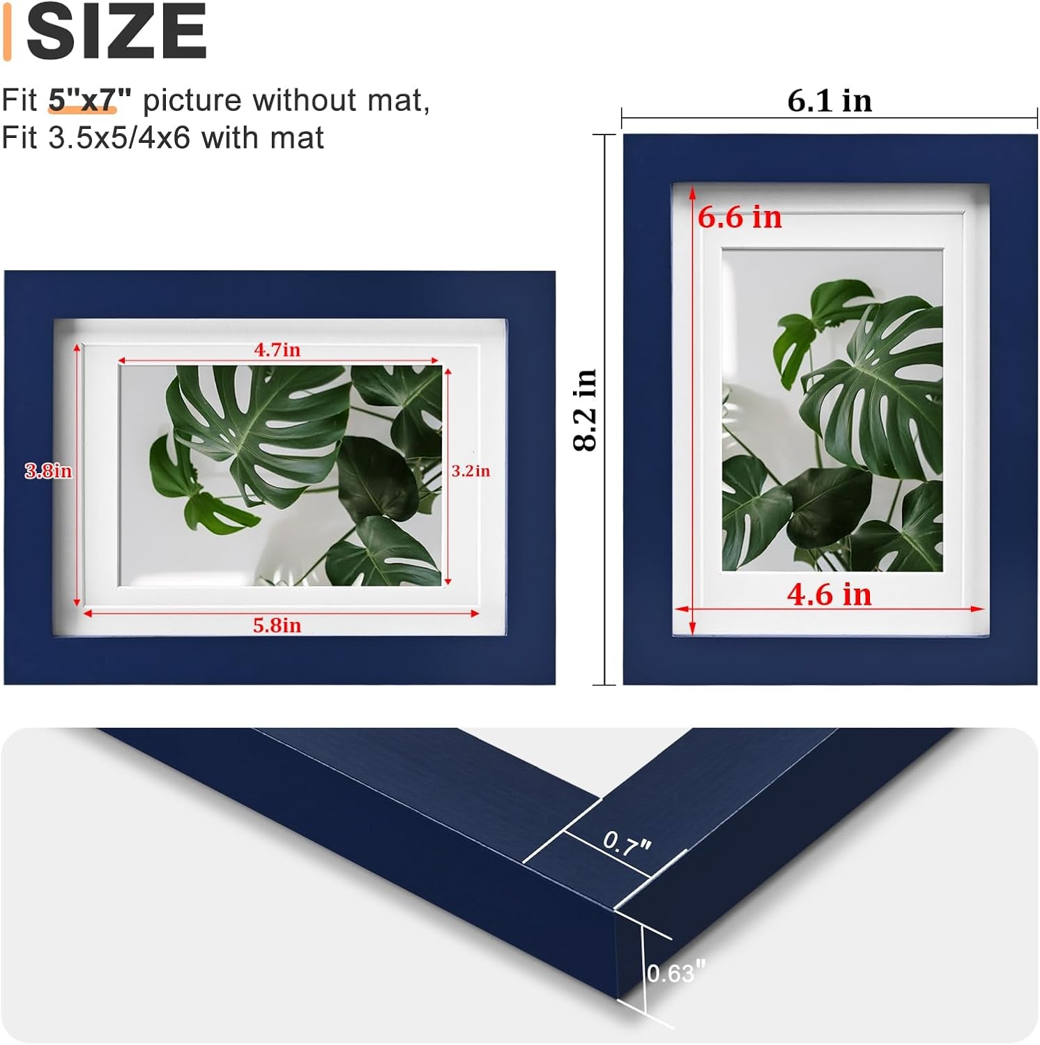 5x7-picture-frame-made-of-solid-wood-covered-by-plexiglass-display-pictures-3-5x5-4x6-with-mat-or-5x7-without-mat-for-table-top-display-and-wall-mounting-photo-frame-navy-blue