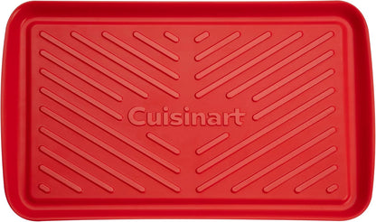 Grilling Prep and Serving Tray, Dishwasher-Safe, 2-Pc Nesting Set | 17-In X 10.5-In Food Tray Set for Prepping and Serving, Shatter-Resistant Melamine Design Fits 6 Burgers, CPK-20010