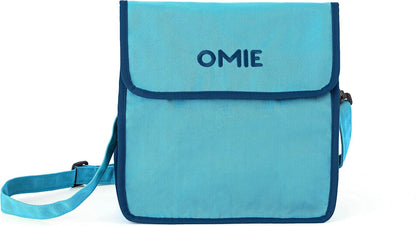 box Insulated Lunch Bag with Bottle Holder (Blue)1