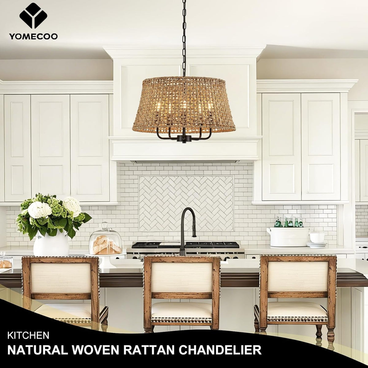 19-7-boho-rattan-chandelier-5-light-black-wicker-light-fixture