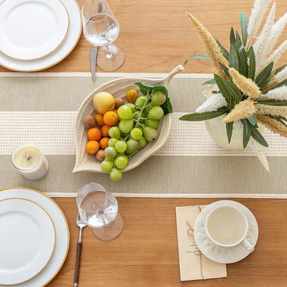 Line Macrame Table Runner,Light Coffee Table Runners 90 Inches Long3