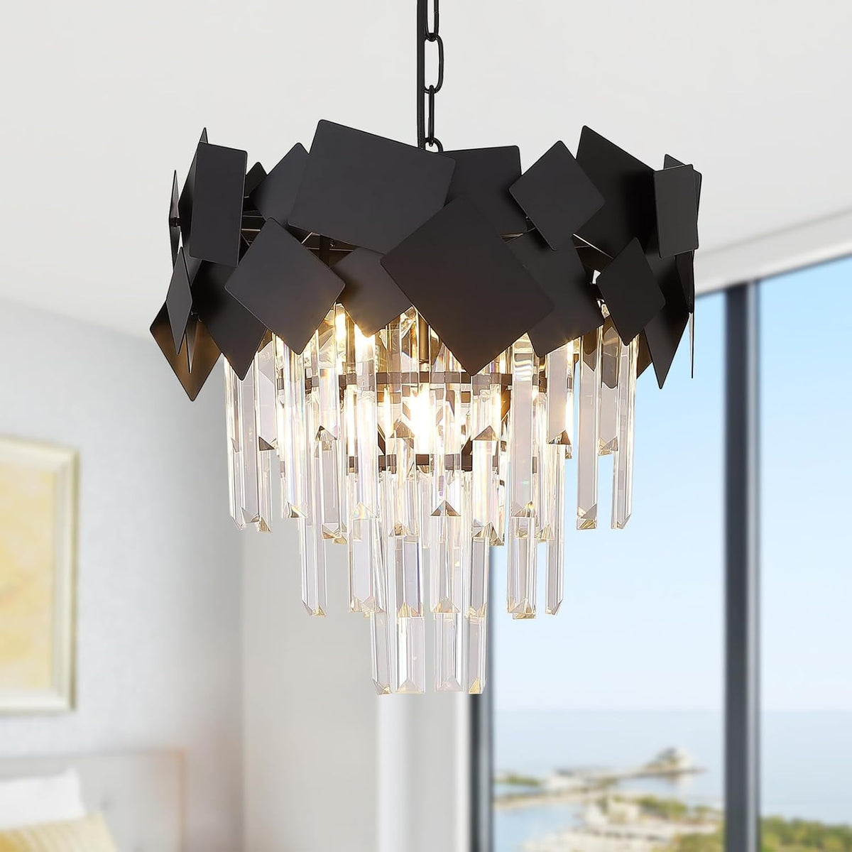 modern-crystal-chandeliers-16-black-chandeliers-for-kitchen-island-entry