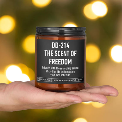 DD214 Candle, Military Retirement Gifts for Men, Women - Retired Navy Veteran, Air Force, Marine, Army Veteran Gifts - Veterans Day, Farewell, Going Away, Military Separation Presents7