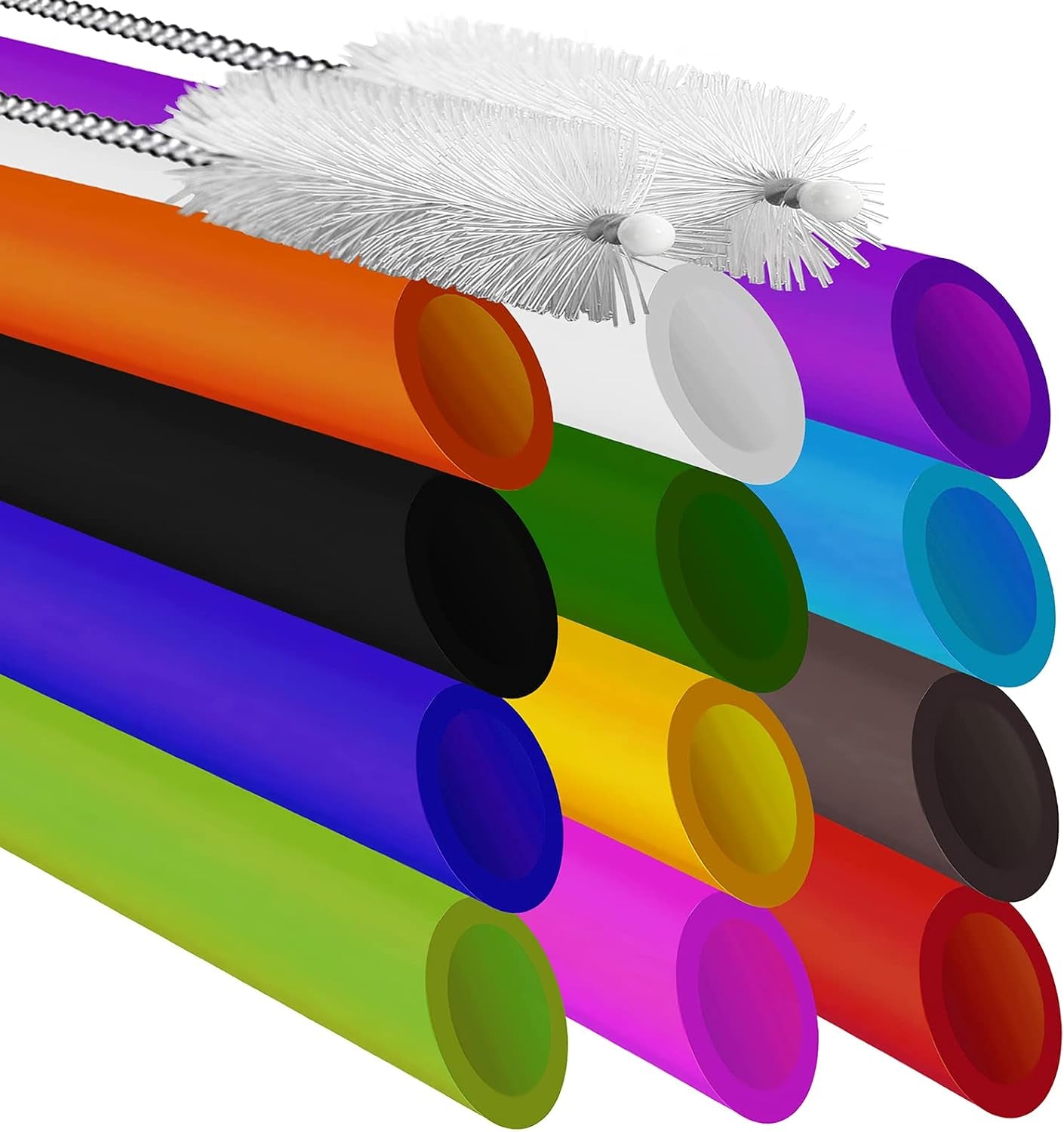 12-pcs-reusable-boba-straws-10-5-inch-smoothie-straws-with-2-brushes-12-colors-0-51-inch-wide-plastic-straws-with-angled-tips-for-bubble-tea-milkshaks-tapioca-pearls-thick-drinks-bpa-free