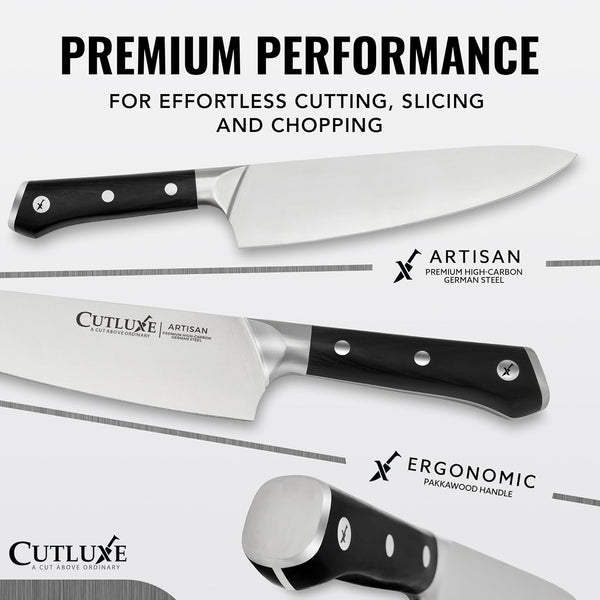 Kitchen Knives, 5-Piece Chef Knife Set – Razor Sharp German Steel | Full Tang Ergonomic Handles, Professional Blades – Artisan Series, Forged High Carbon3