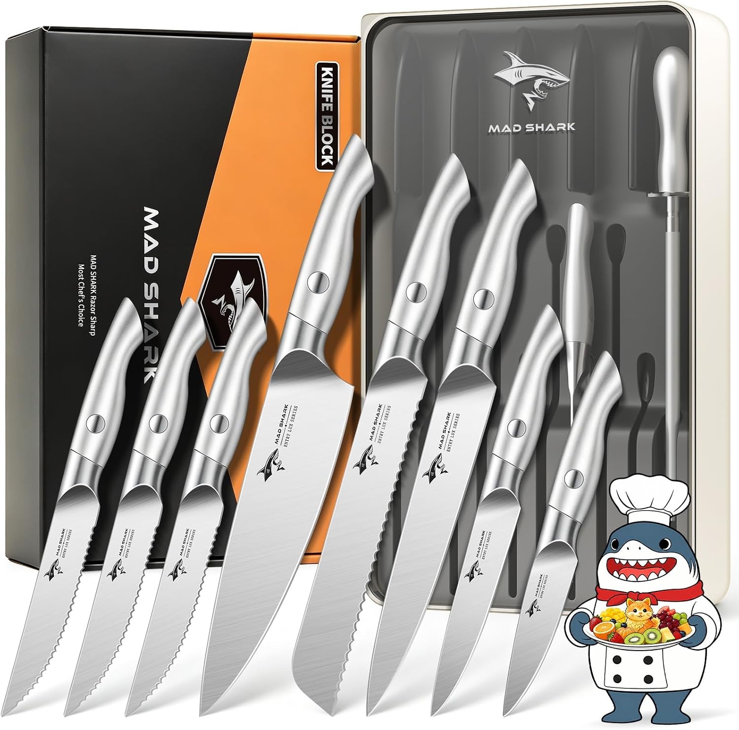 drawer-knife-sets-11-pieces-kitchen-knife-set-with-block-high-carbon-stainless-steel-knives-with-sharpener-rod-non-slip-ergonomic-handle-quality-drawer-organizer-gift-box
