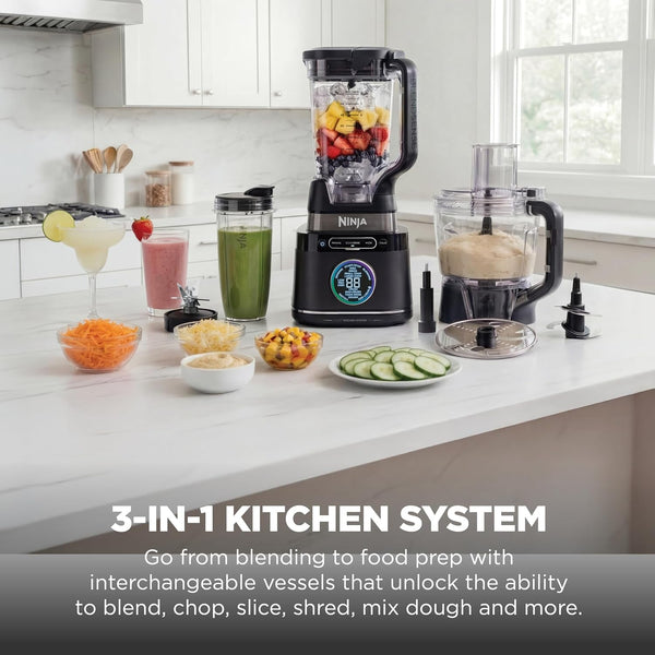 Ninja Kitchen System, Blendsense Tech, 72 Oz, 1800PW, Black, TB401 | Blendsense Tech for Smoothies, Cookie Dough, Salsa & More. 8-Cup Processor Bowl, 24-Oz Cup, 1800 Peak Watts.2