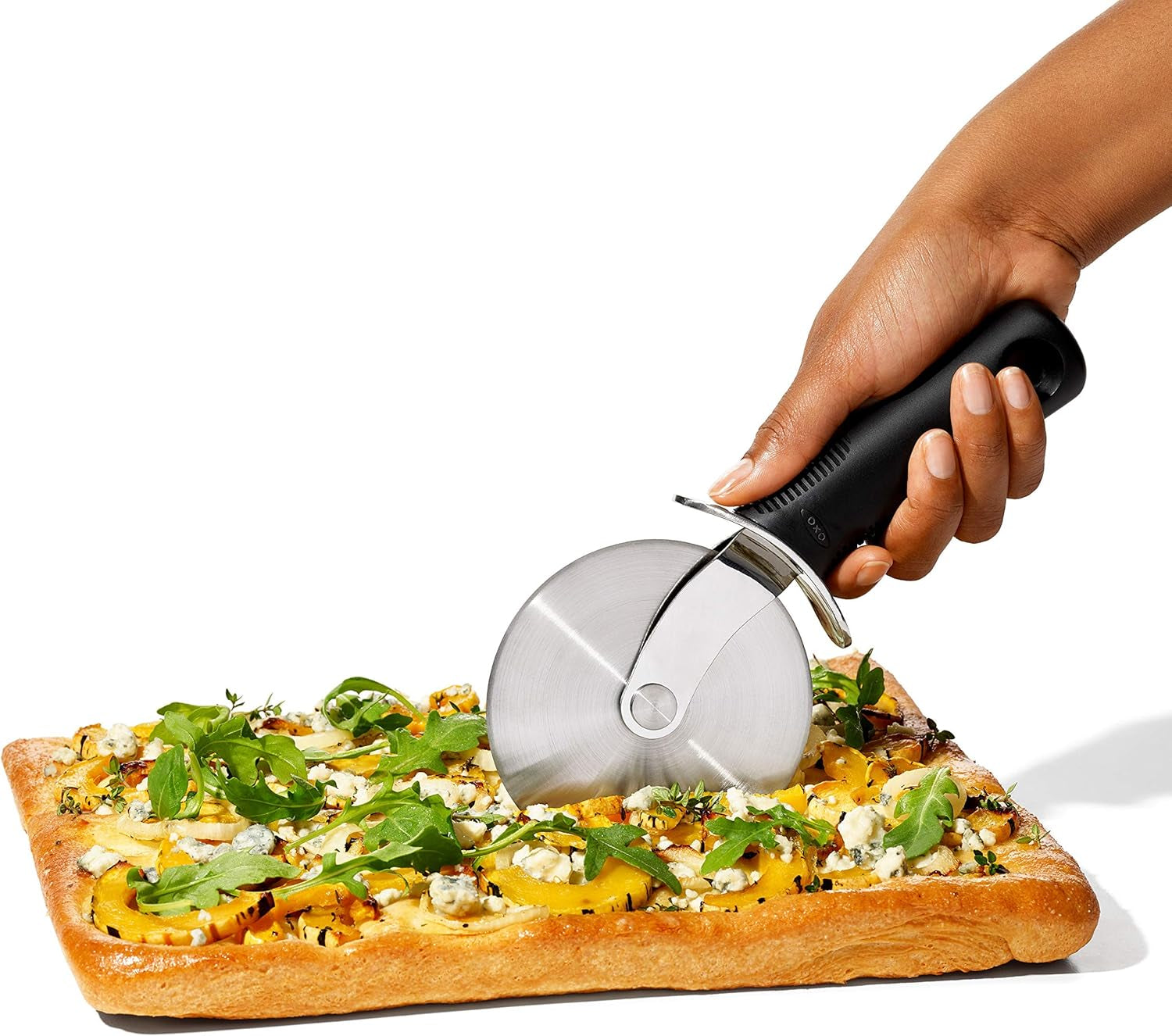 oxo-good-grips-pizza-wheel-cutter-with-4-inch-blade-sharp-stainless-steel-blade-comfortable-non-slip-grip-cuts-thick-crust-easy-to-clean-kitchen-cutting-tool