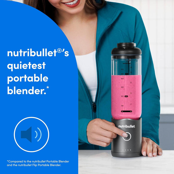 Nutribullet Flex Portable Blender NBPB50200, Gunmetal Gray7