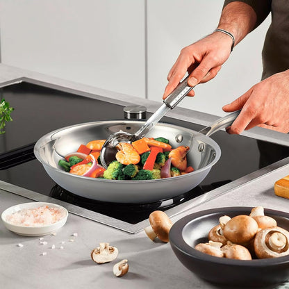 Tri-Ply Stainless Steel Frying Pan 10 Inch，Non-Toxic PFAS, PFOA & PTFE Free, Compatible with All Cooktops & Induction Safe, Oven Safe Pan for Searing & Sautéing7