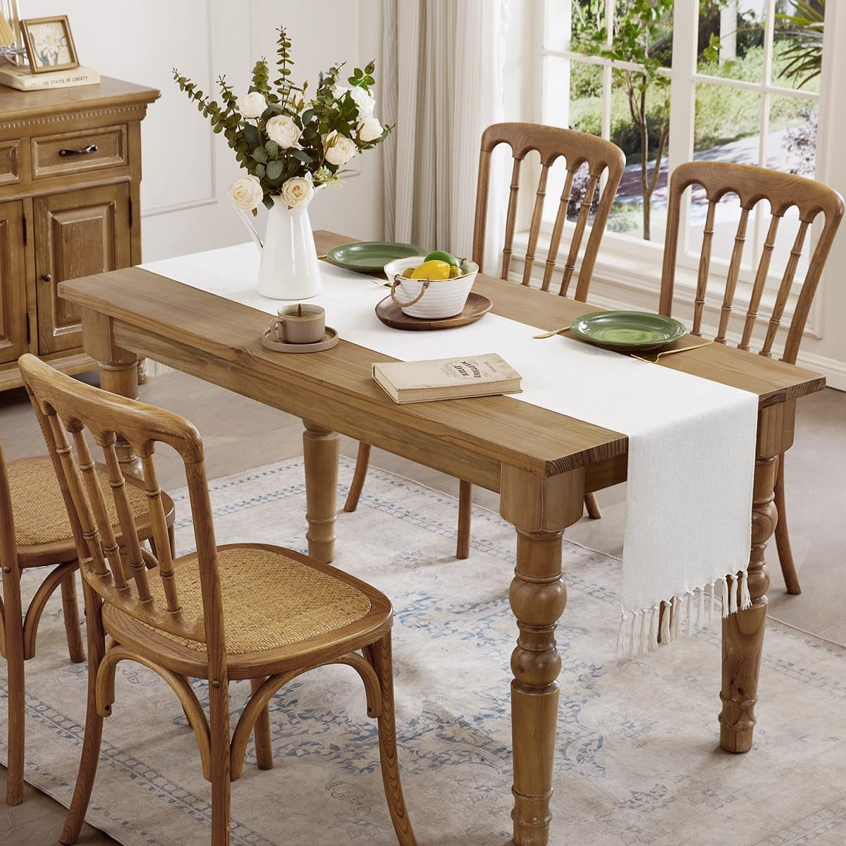 cotton-linen-table-runner-13x72-inch-off-white-with-hand-tassels