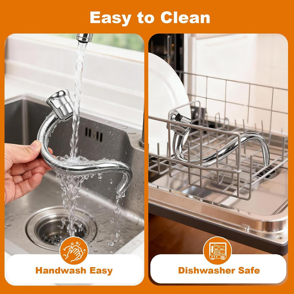 Stainless Steel Spiral Dough Hook for Kitchen Aid 4.5QT / 5QT Tilt-Head Mixers, Dishwasher Safe, Dough Hook Attachment - Efficient Kneading for Bread, Pizza, Pasta, Cookies7
