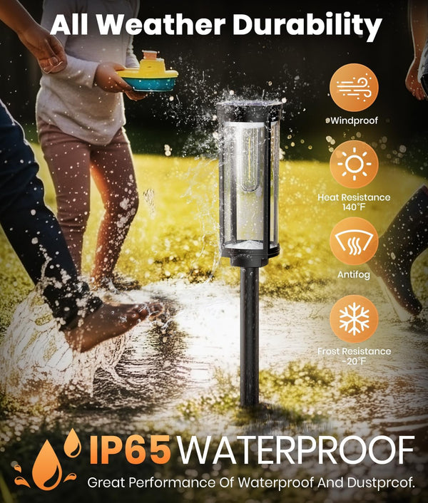 Solar Big Lights for Backyard, 8 Pack, Cool White, IP654