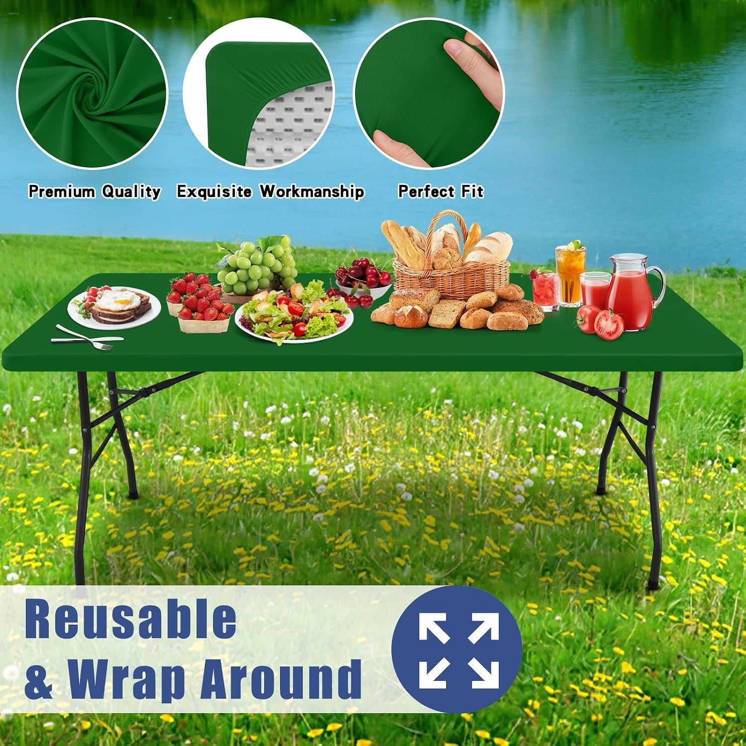 2-pack-rectangle-spandex-fitted-table-cloth-6ft-elastic-tablecloth-washable-picnic-table-cover-stretch-waterproof-table-cloths-for-party-patio-dining-kitchen-30-x-72-emerald-green