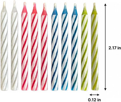 Trick Relighting Birthday Candles, Magic Self Relight Cake Candles, Prank Novelty Candle for Birthday and April Fools Day (20)3