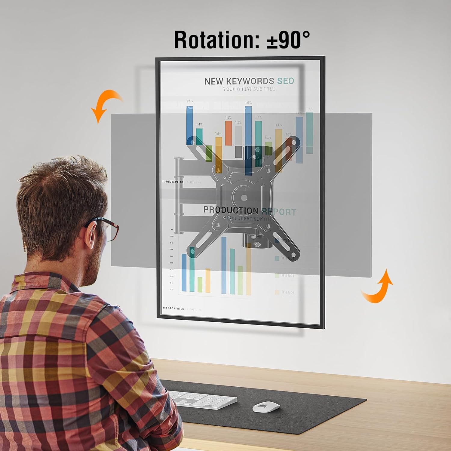 full-motion-tv-wall-mount-14-42-tv-monitor-vesa-200x200-44-lbs-supports-swivel-tilt-extension-rotation-sturdy-bracket-for-led-lcd-televisions-and-desktop-monitors
