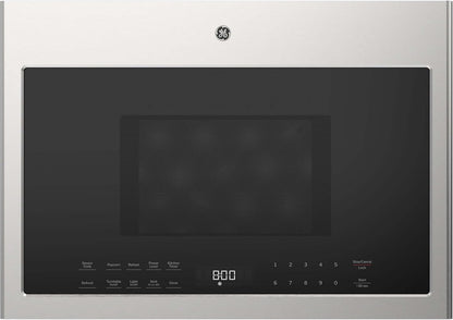 GE 24" Over-The-Range Microwave, 1.4 Cu. Ft., 1000 Watts, 300 CFM Hood Vent, LED Lighting, Auto Defrost, Installer-Friendly, Stainless Steel, GVMB14S4WSS1