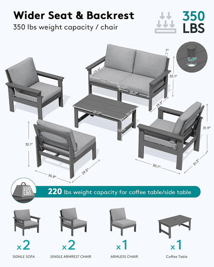 HDPE Outdoor Patio Furniture Set Outdoor Couch2