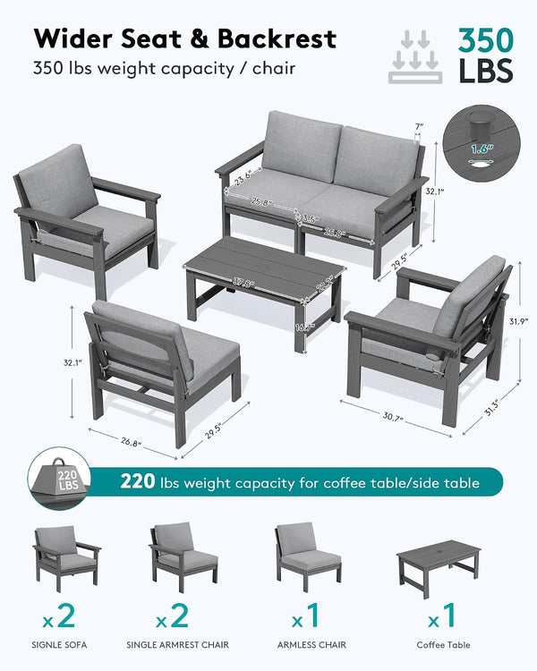 HDPE Outdoor Patio Furniture Set Outdoor Couch2