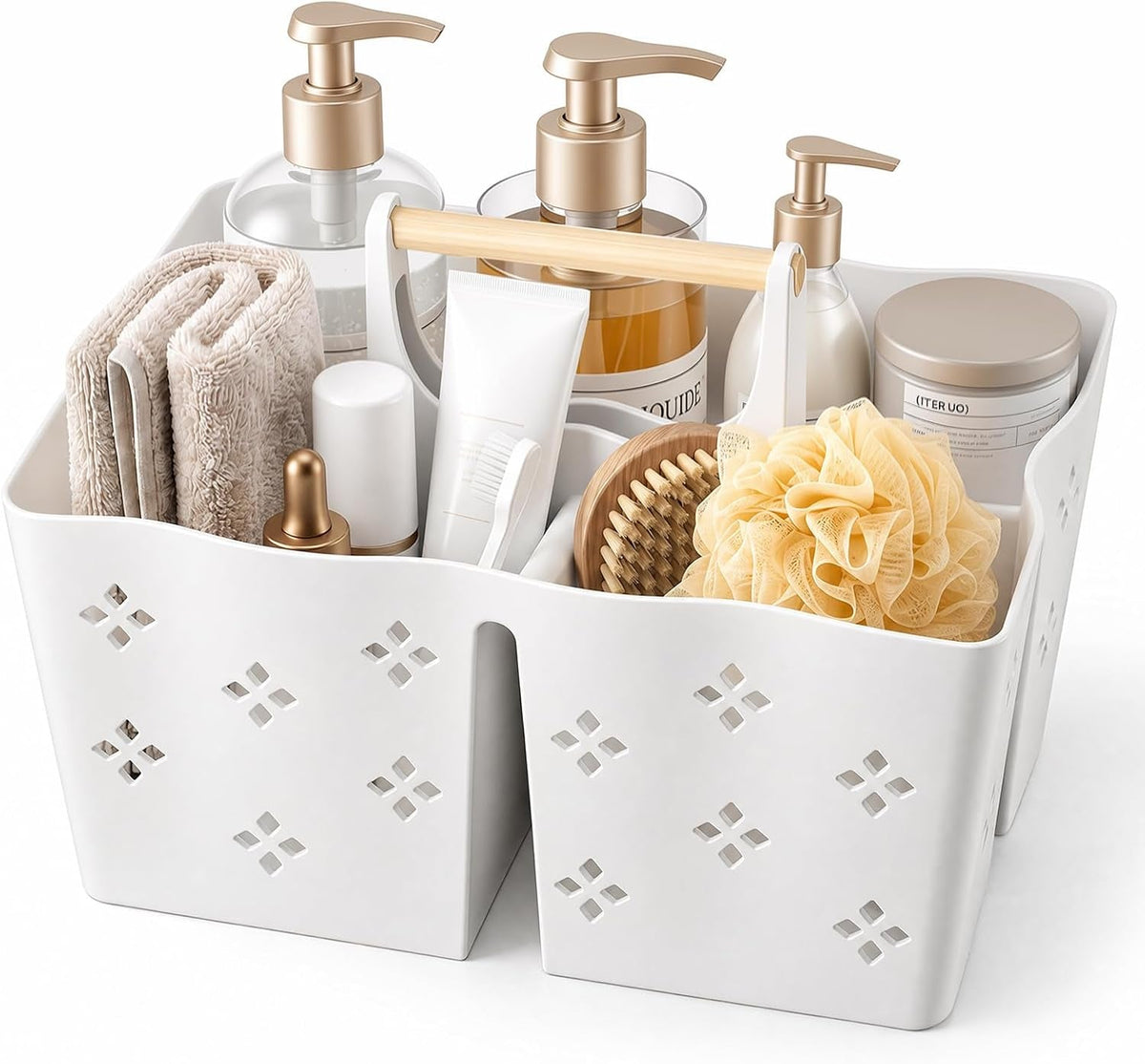 plastic-shower-caddy-portable-large-capacity-shower-basket-with-handle-divided-bathroom-toiletry-organizer-quick-drain-shower-caddy-for-college-dorm-beach-kitchen-essentials-white