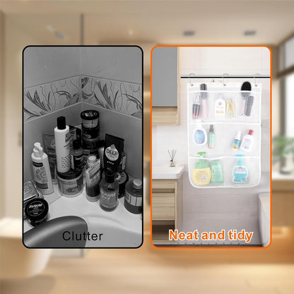 2 Pack Hanging Mesh Shower Caddy, 7 Pockets Quick Dry Shower Organizer4