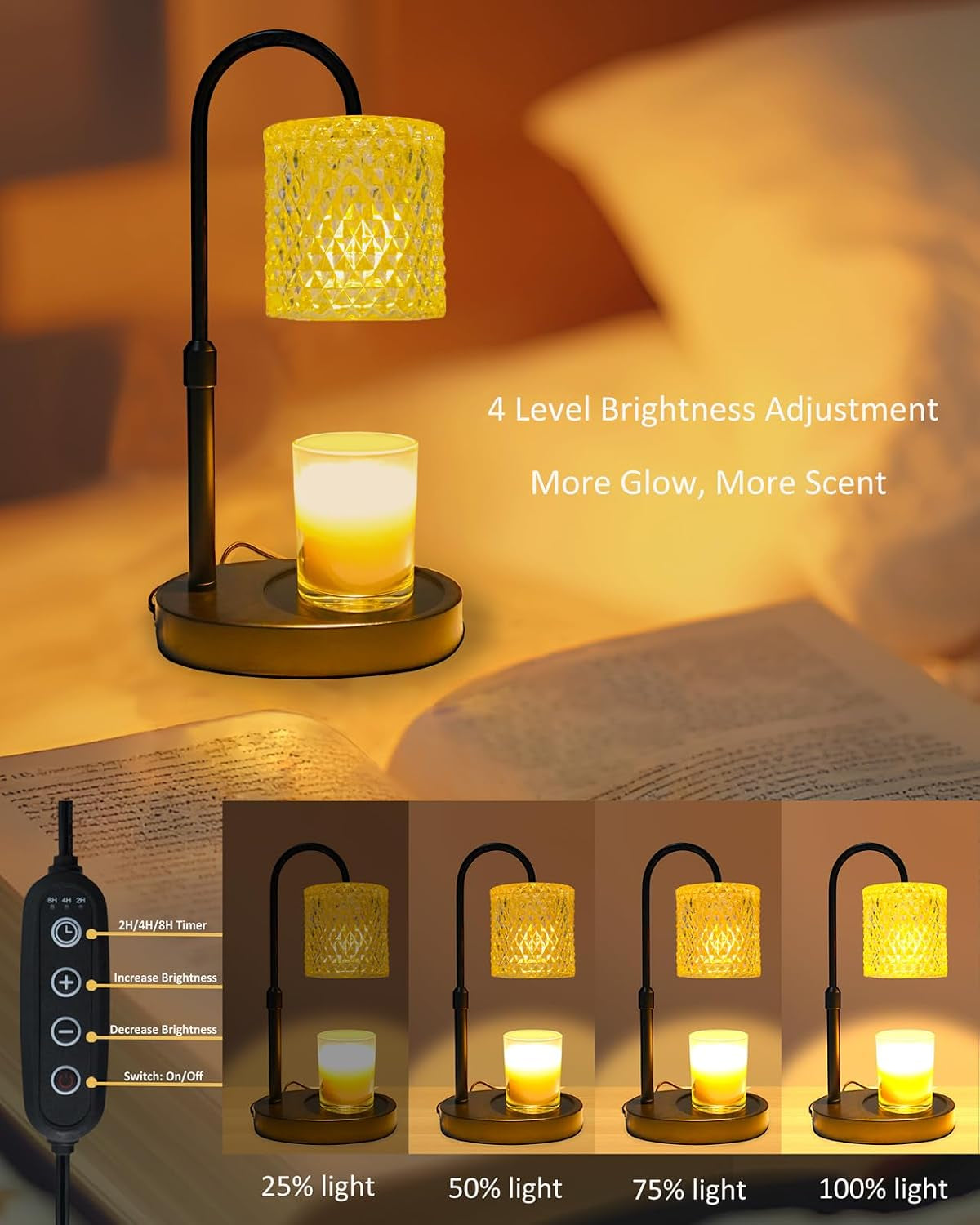candle-warmer-lamp-with-timer-dimmable-height-adjustable-birthday-gifts-for-women-mom-house-warming-gifts-new-home-decor-candle-warmer-for-jar-candles