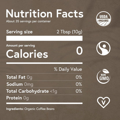 Coffee Dark Roast Whole Beans - Organic - Low Acid - Single Origin - Non GMO - Mold Free - 12 Ounces2