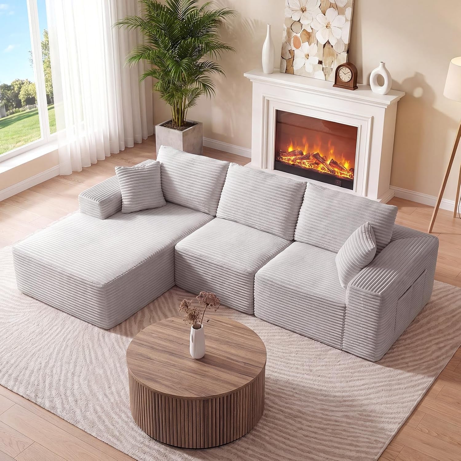 110-boneless-cloud-sectional-couch-for-living-room-l-shaped-3-seater-modular-corduroy-sofa-with-chaise-deep-seated-oversized-boneless-couches-compressed-sofa-in-a-box-no-assembly-grey