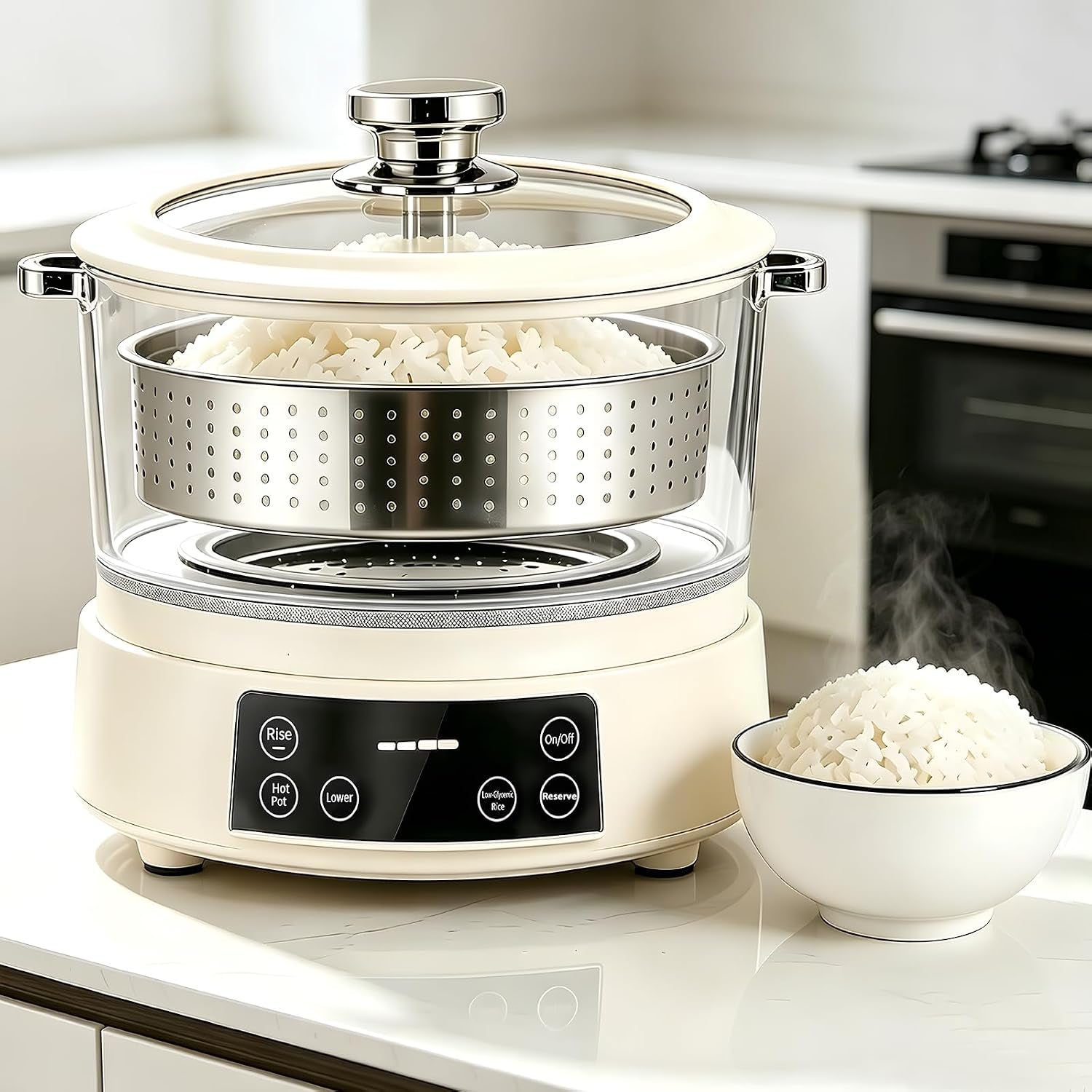 3l-low-carb-rice-cooker-multi-rice-cooker-with-auto-lift-filter-basket-separate-rice-from-soup-steam-or-boil-smart-touchscreen-precise-temperature-control-for-home-use