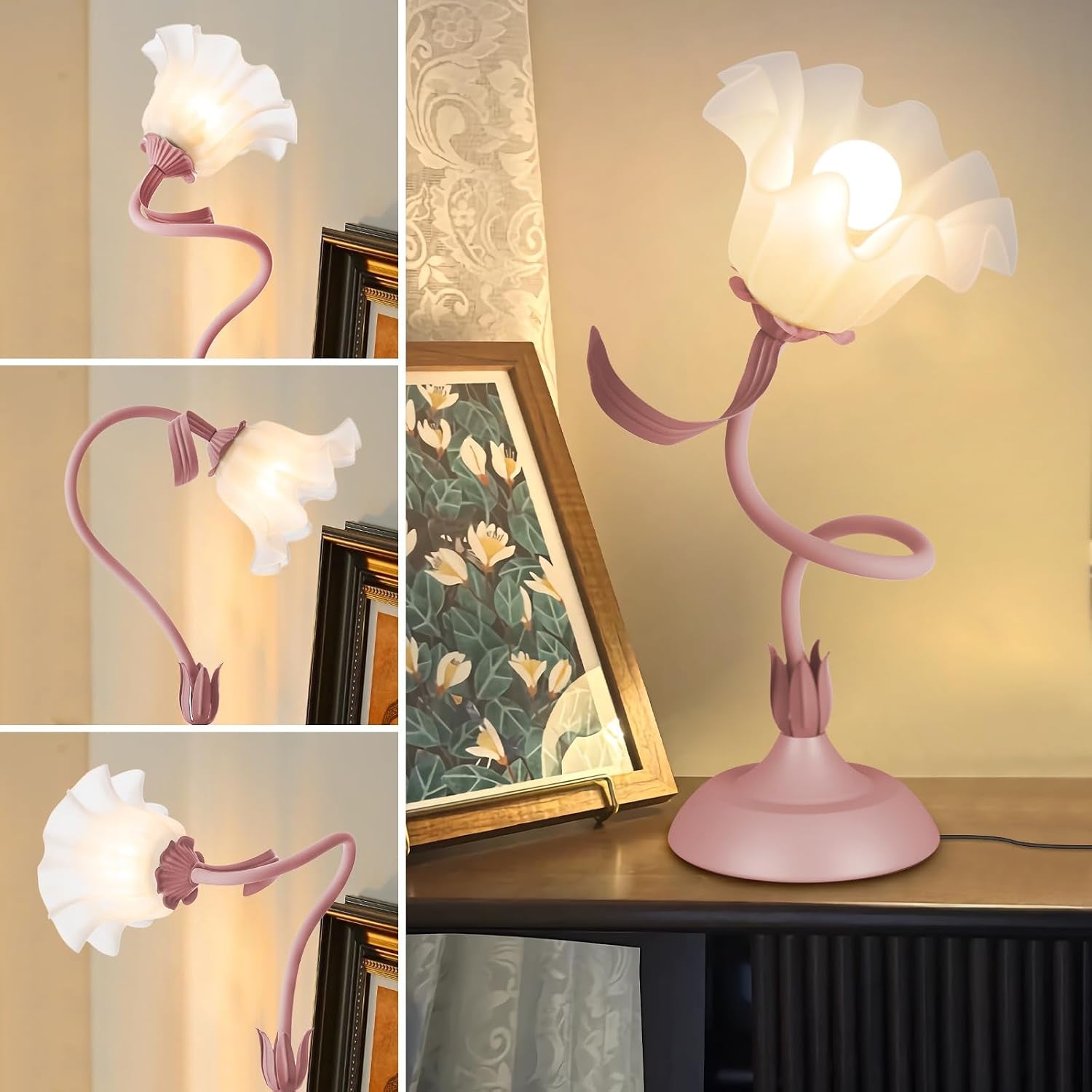 women-bedside-table-lamps-for-bedroom-cute-flower-desk-lamp-with-adjustable-flexible-gooseneck-3-color-temperatures-nightstand-lamp-with-e26-led-bulbs-floral-lamp-for-living-room-office-reading