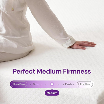 King Size 10 Inch Cooling Gel Memory Foam Mattress, Medium Feel | Pressure Relief & Ergonomic Support, Cool Sleep, Machine Washable Anti-Slip Cover, Fiberglass Free, Certipur-Us Certified6