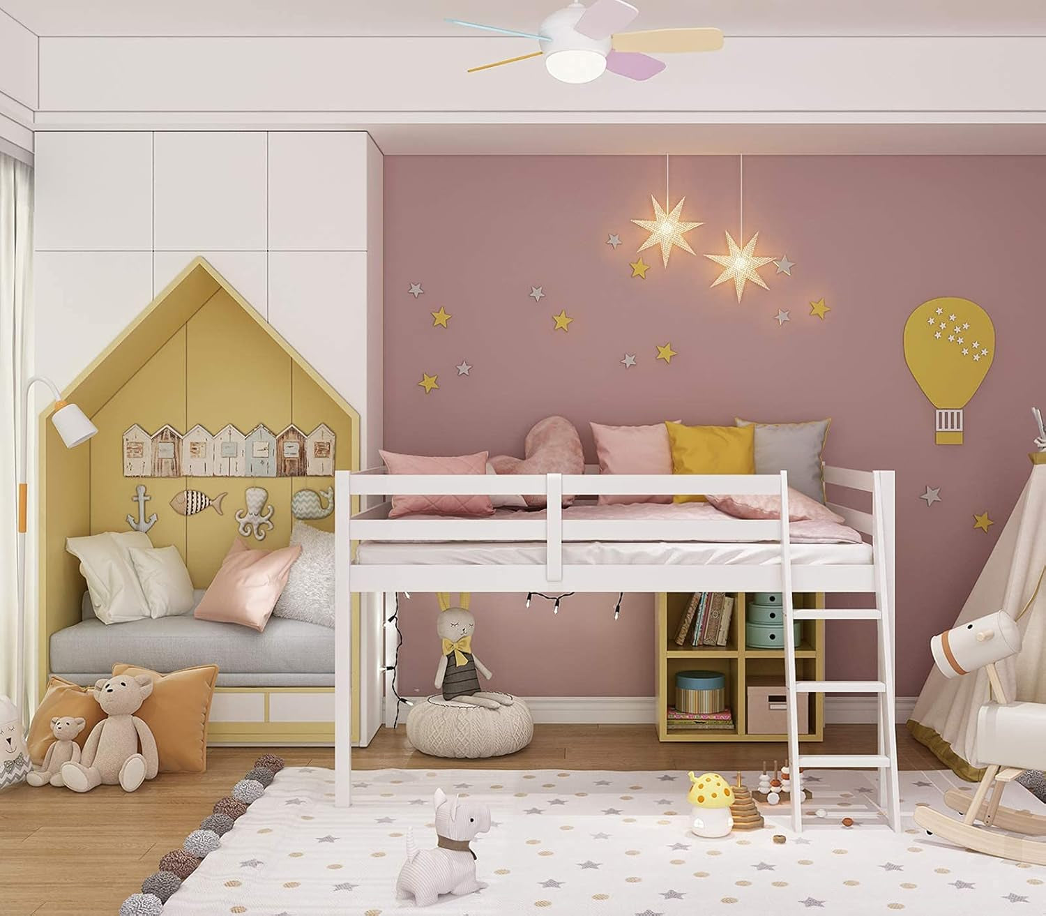 junior-low-loft-bed-with-stairs-white-wood-loft-bed-full-size-for-adults-kids-and-young-teens-no-box-spring-required-wood-slat-support