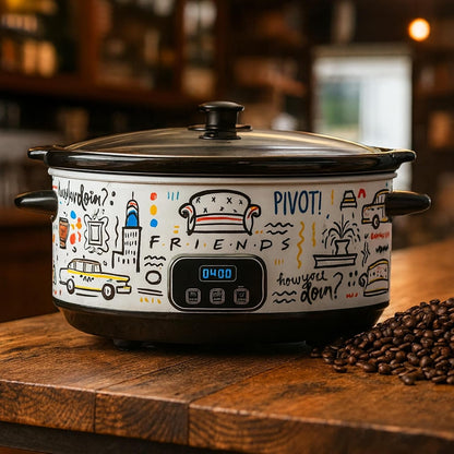 Friends the Television Series 7-Quart Programmable Digital Slow Cooker4