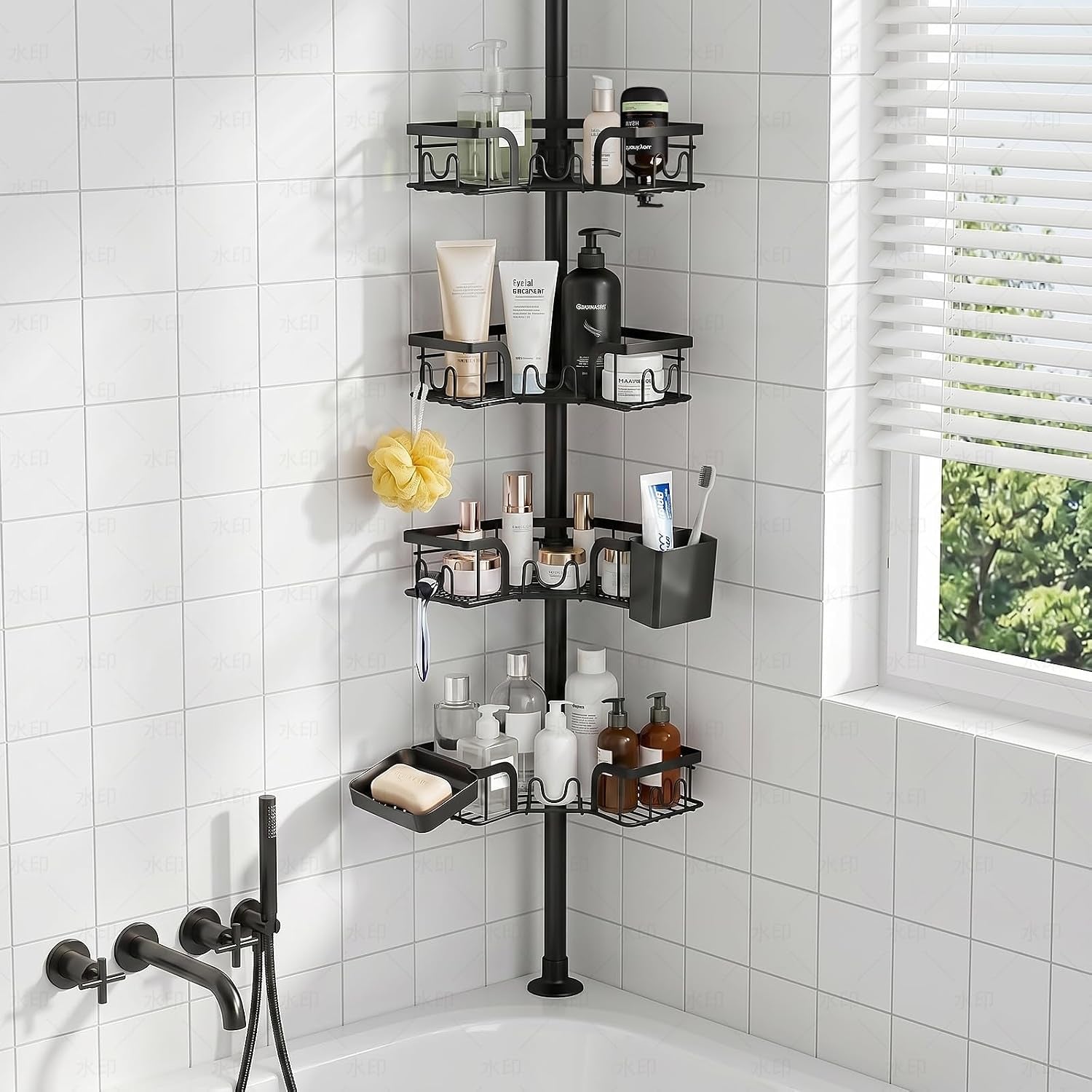 4-tier-corner-shower-caddy-tension-pole-floor-to-ceiling-shower-corner-shelf-organizer-with-soap-hold-no-drill-23-6-114-5-inch-black-old